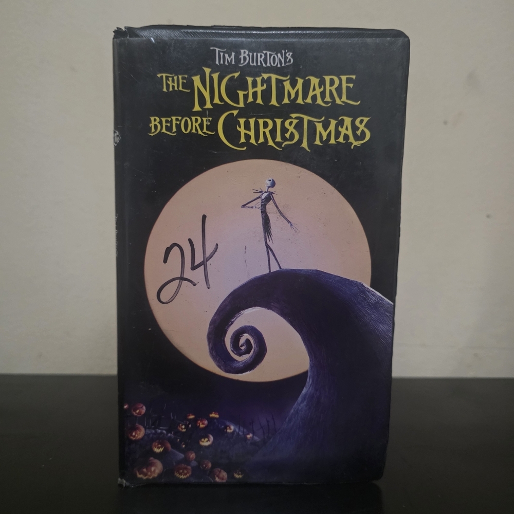 The Nightmare Before Christmas VHS clamshell 1994 Tim Burton Animated Goth